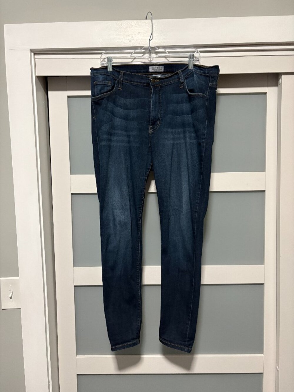 Judy Blue Stretch Skinny Ankle Jeans Women's sz 1XL Medium Wash Denim EUC